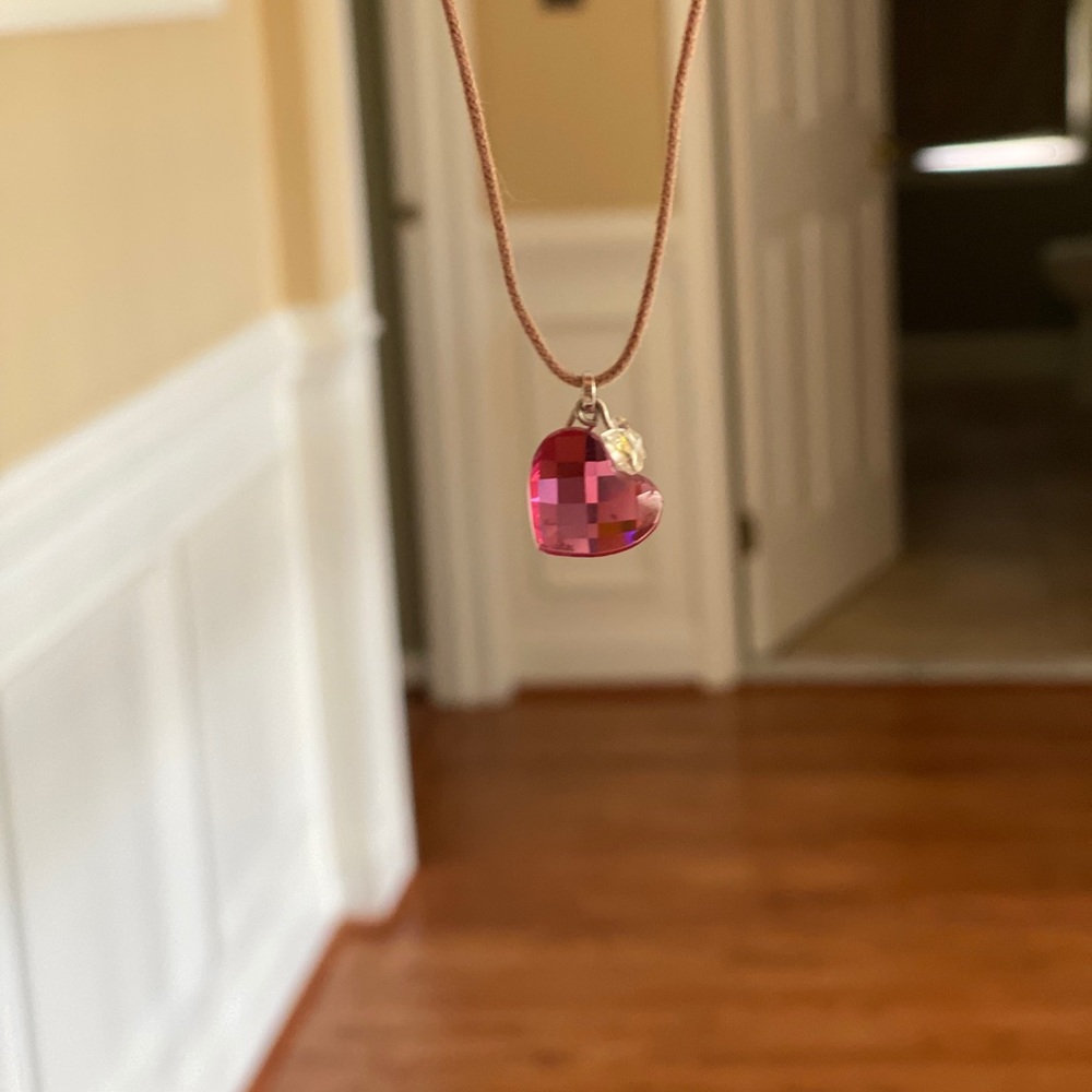 Authentic Swarovski crystal heart necklace